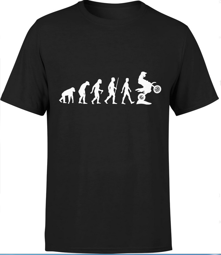 T-shirt męski koszulka motocykl Ewolucja cross