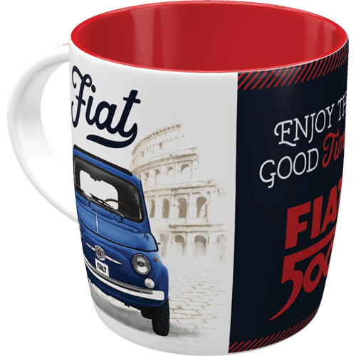 Oryginalny kubek ceramiczny na licencji prezent - Fiat -